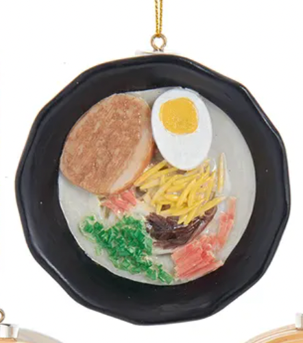 Ramen Christmas Ornament – Japanese Noodle Bowl Decoration – Noel Box