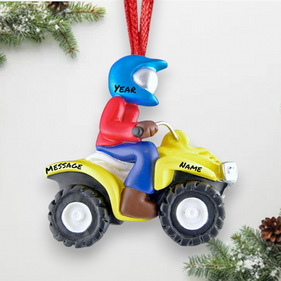 Personalized ATV 4 Wheeler Ornament