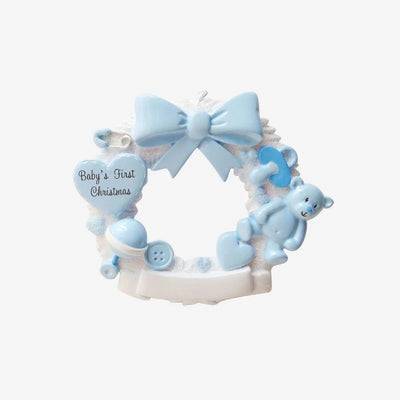 Baby Boy First Christmas Ornament Gift Set