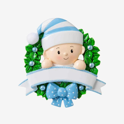 Baby Boy First Christmas Ornament Gift Set