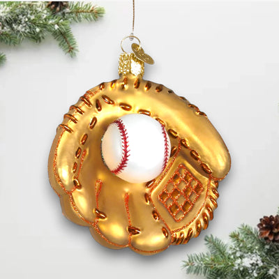 Baseball Mitt Christmas Ornament Noel Box