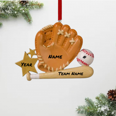 Personalized Baseball Glove Ornament