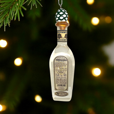 Fortaleza Tequila Christmas Ornament – Resin Bottle Holiday Decoration