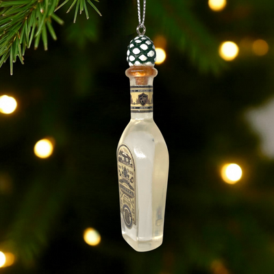 Fortaleza Tequila Christmas Ornament – Resin Bottle Holiday Decoration