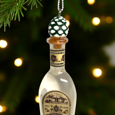 Fortaleza Tequila Christmas Ornament – Resin Bottle Holiday Decoration