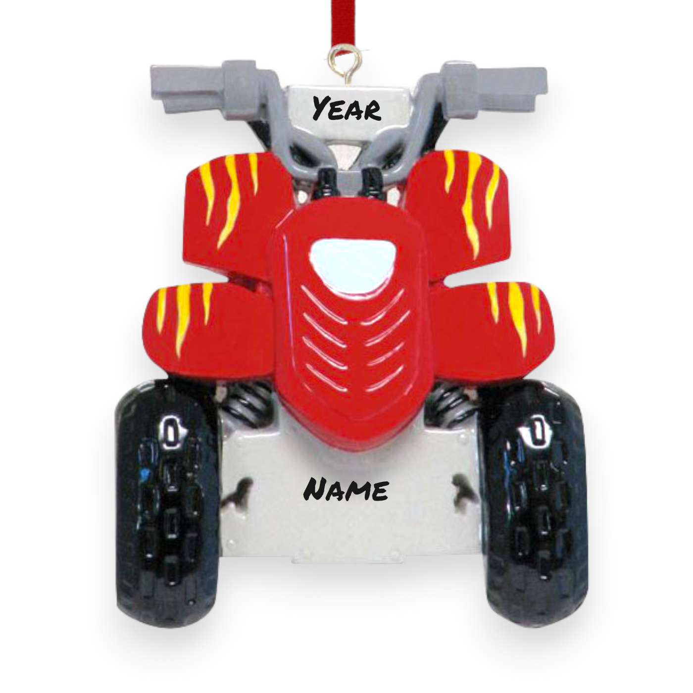 Personalized ATV Christmas Ornament