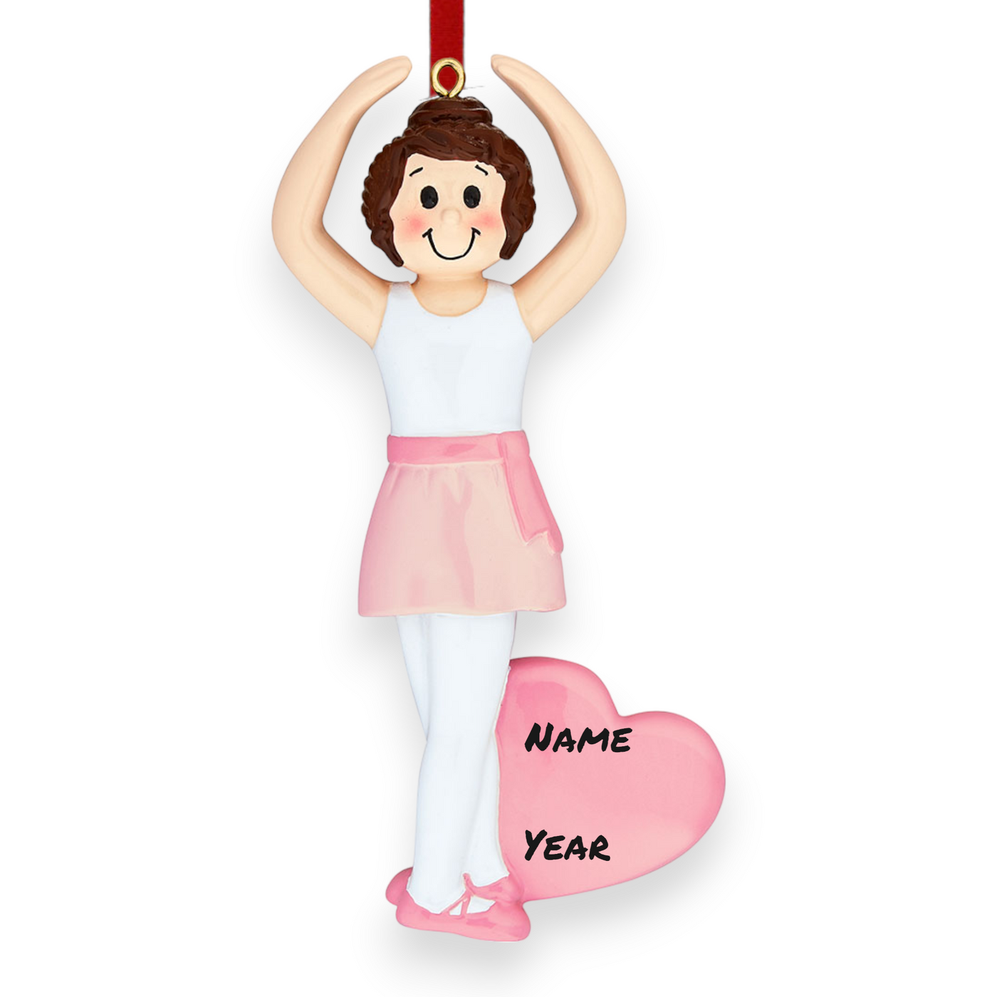 Personalized Little Ballerina Christmas Ornament