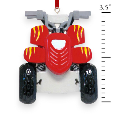 Personalized ATV Christmas Ornament