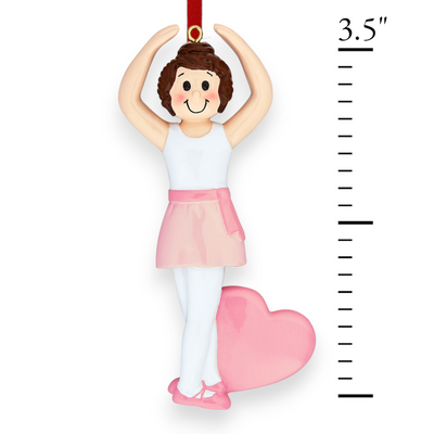 Personalized Little Ballerina Christmas Ornament