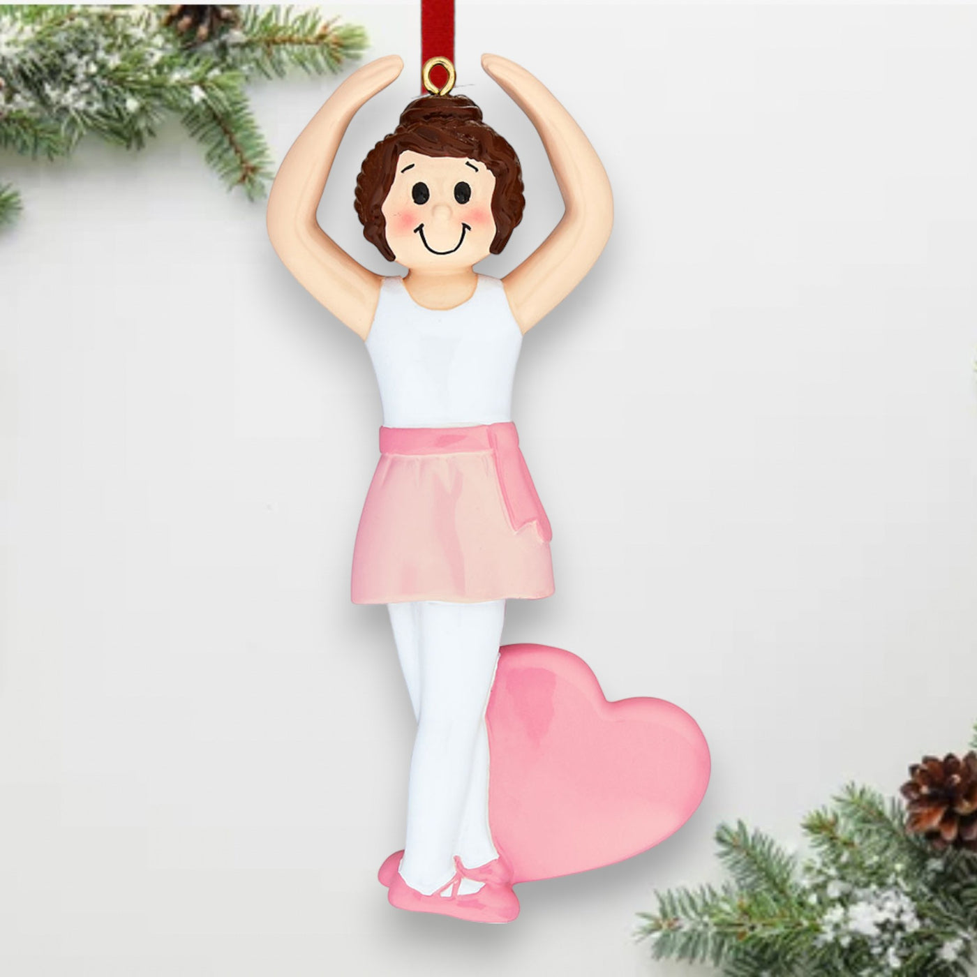 Personalized Little Ballerina Christmas Ornament
