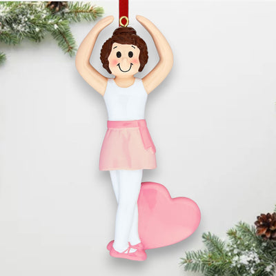 Personalized Little Ballerina Christmas Ornament