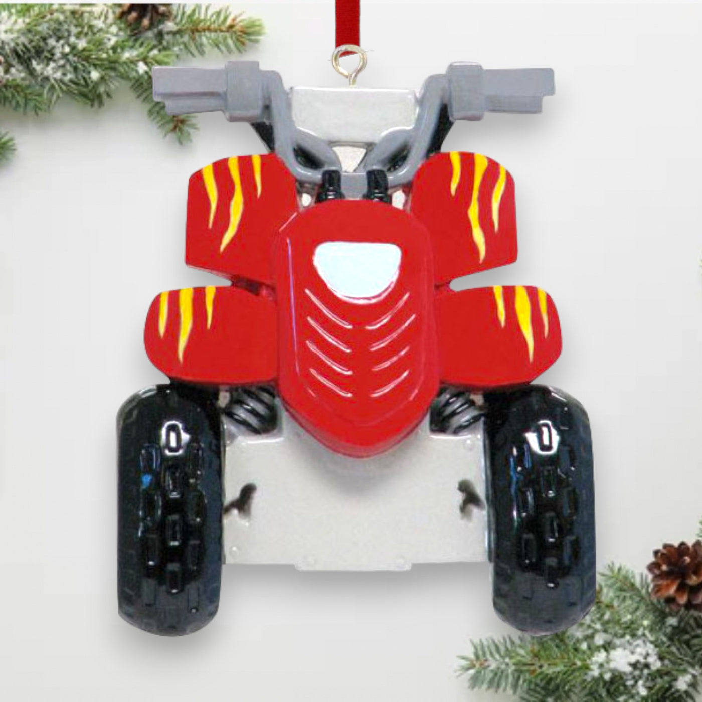 Personalized ATV Christmas Ornament