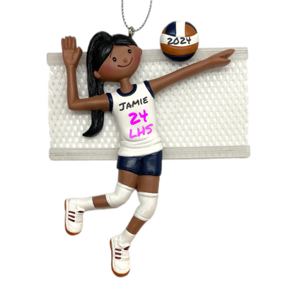 Personalized Volleyball Player Ornament