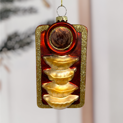 Glass Potsticker Dumpling Christmas Ornament – Asian Food Plate