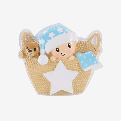 Baby Boy First Christmas Ornament Gift Set