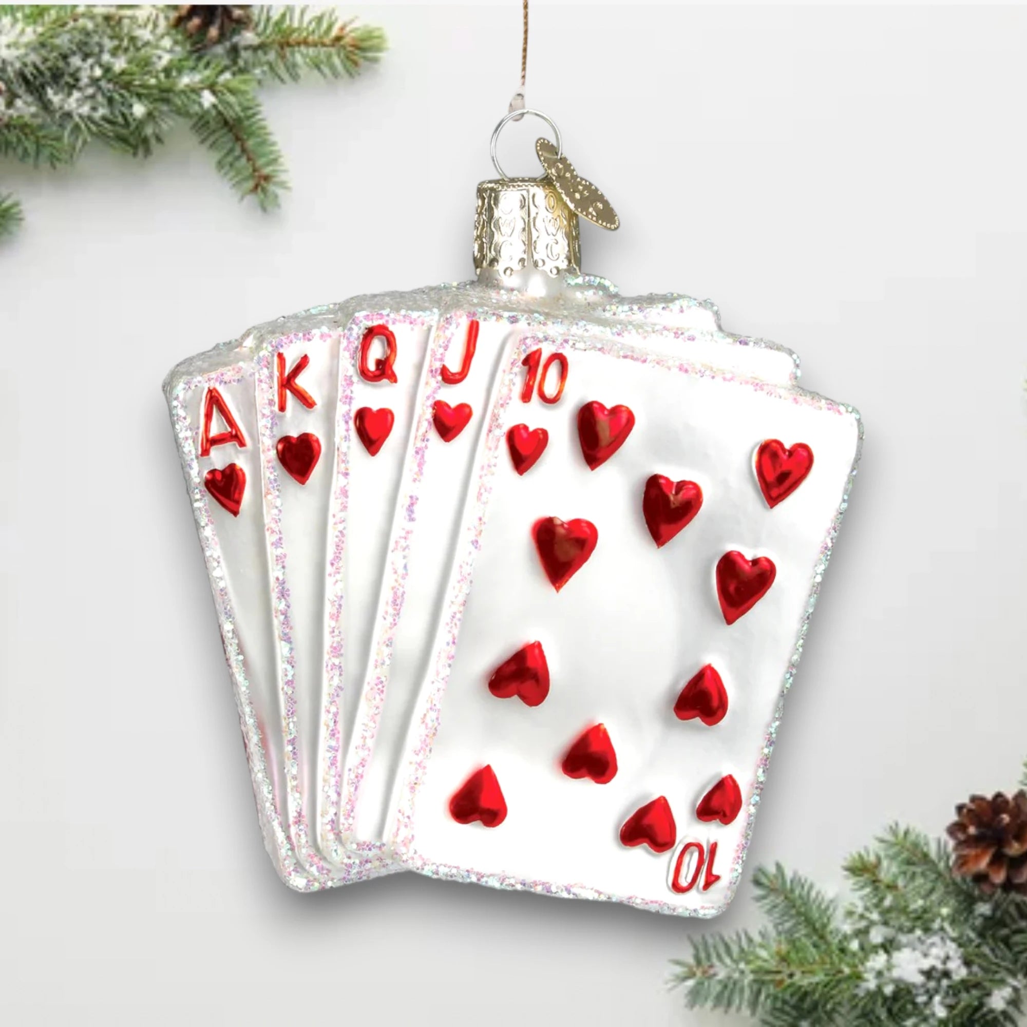 Royal Flush Christmas Ornament | Custom Poker Keepsake – Noel Box
