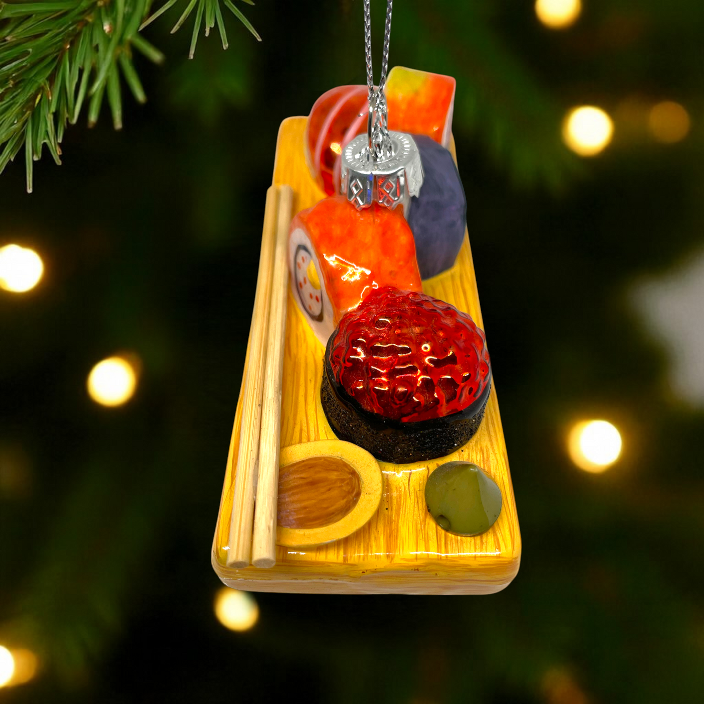 Personalized Sushi Tray Christmas Ornament