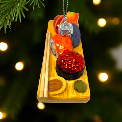 Personalized Sushi Tray Christmas Ornament