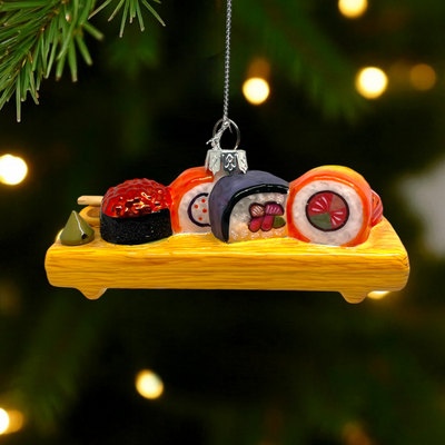 Personalized Sushi Tray Christmas Ornament