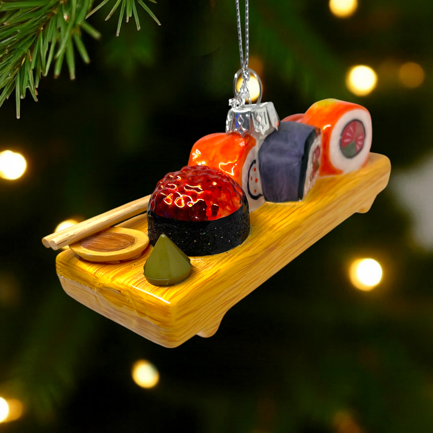 Personalized Sushi Tray Christmas Ornament