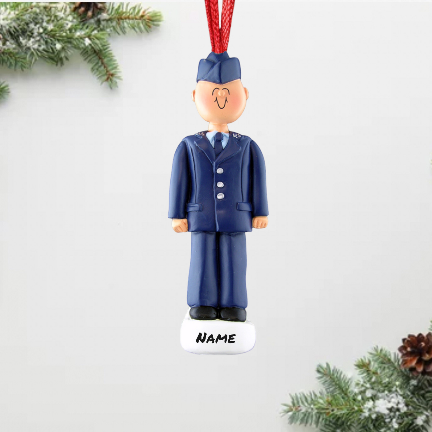 Personalized Air Force Christmas Ornament