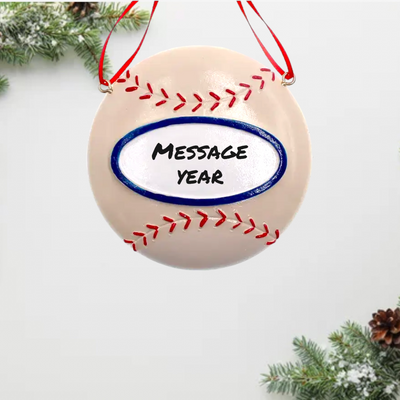 Personalized Baseball Ornament