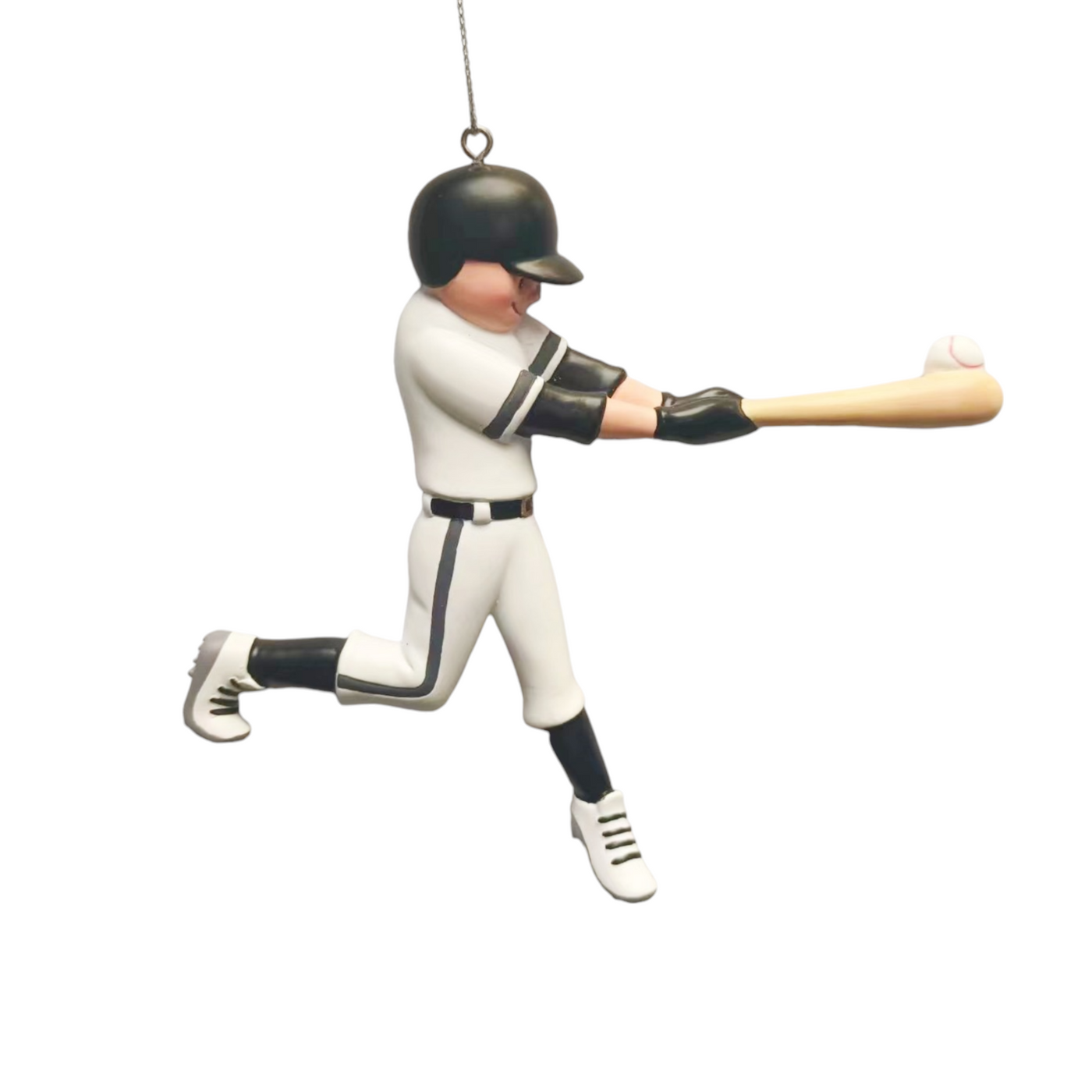 Personalized Baseball Player Ornament | Black Uniform