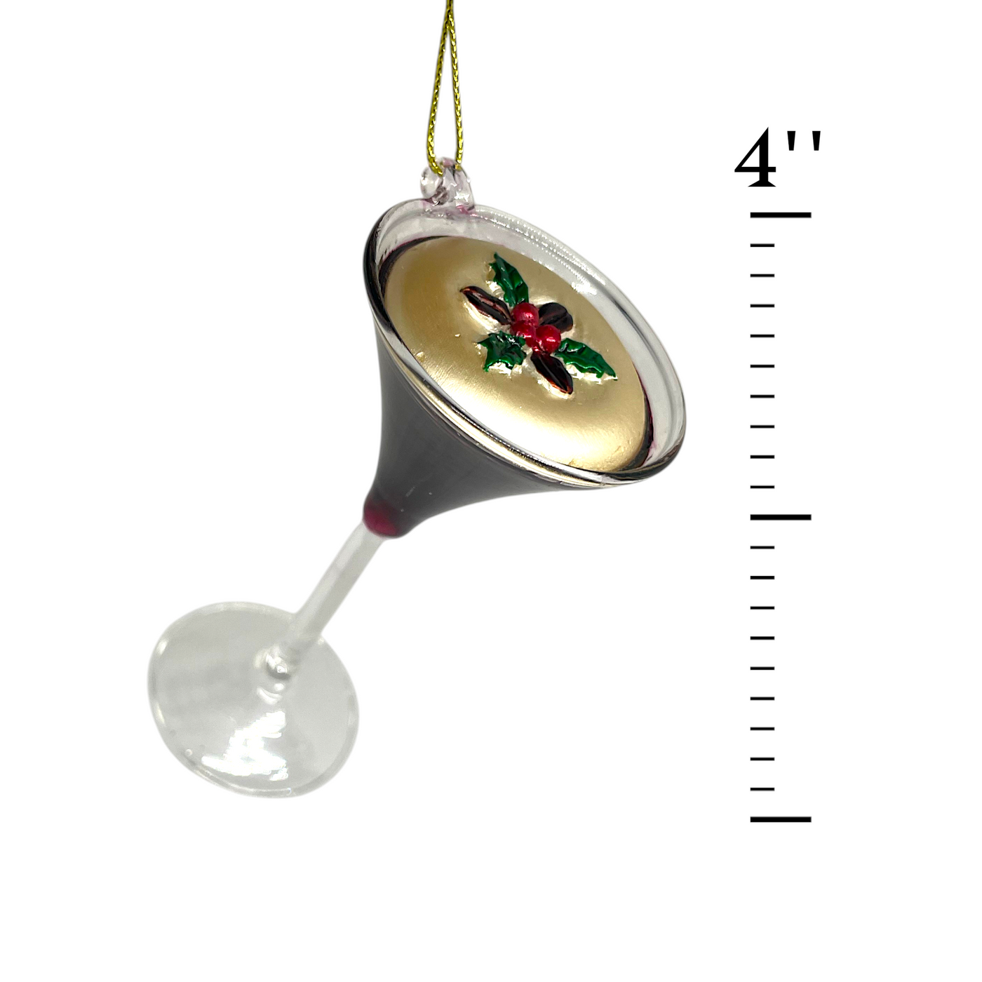 Espresso Martini Glass Christmas Ornament