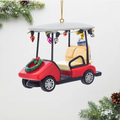 Personalized Golf Cart Christmas Ornament