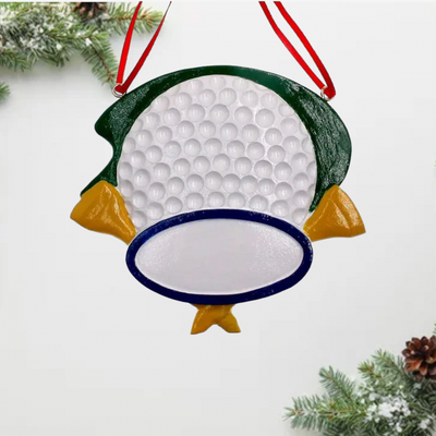 Personalized Golf Ball Christmas Ornament