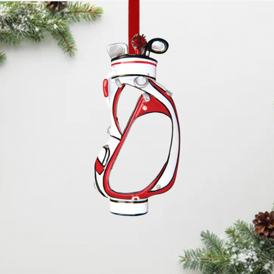 Personalized Golf Bag Christmas Ornament