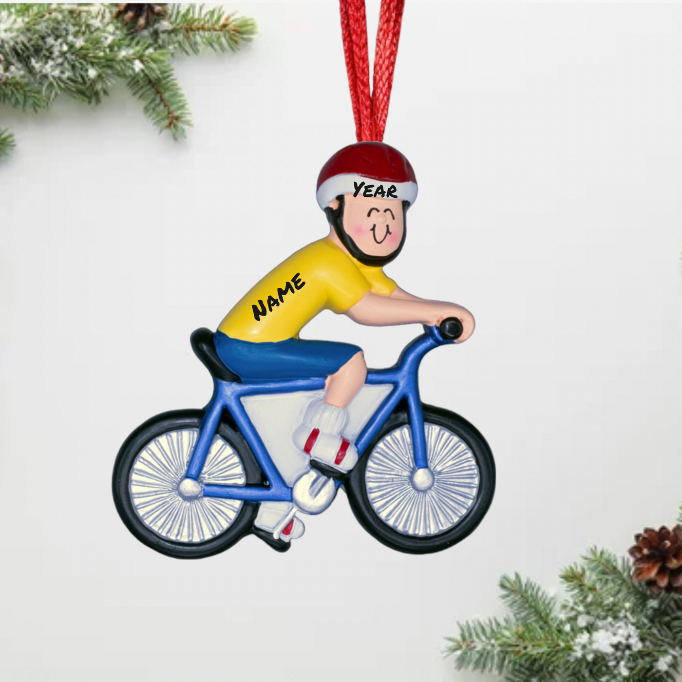 Bike christmas ornament