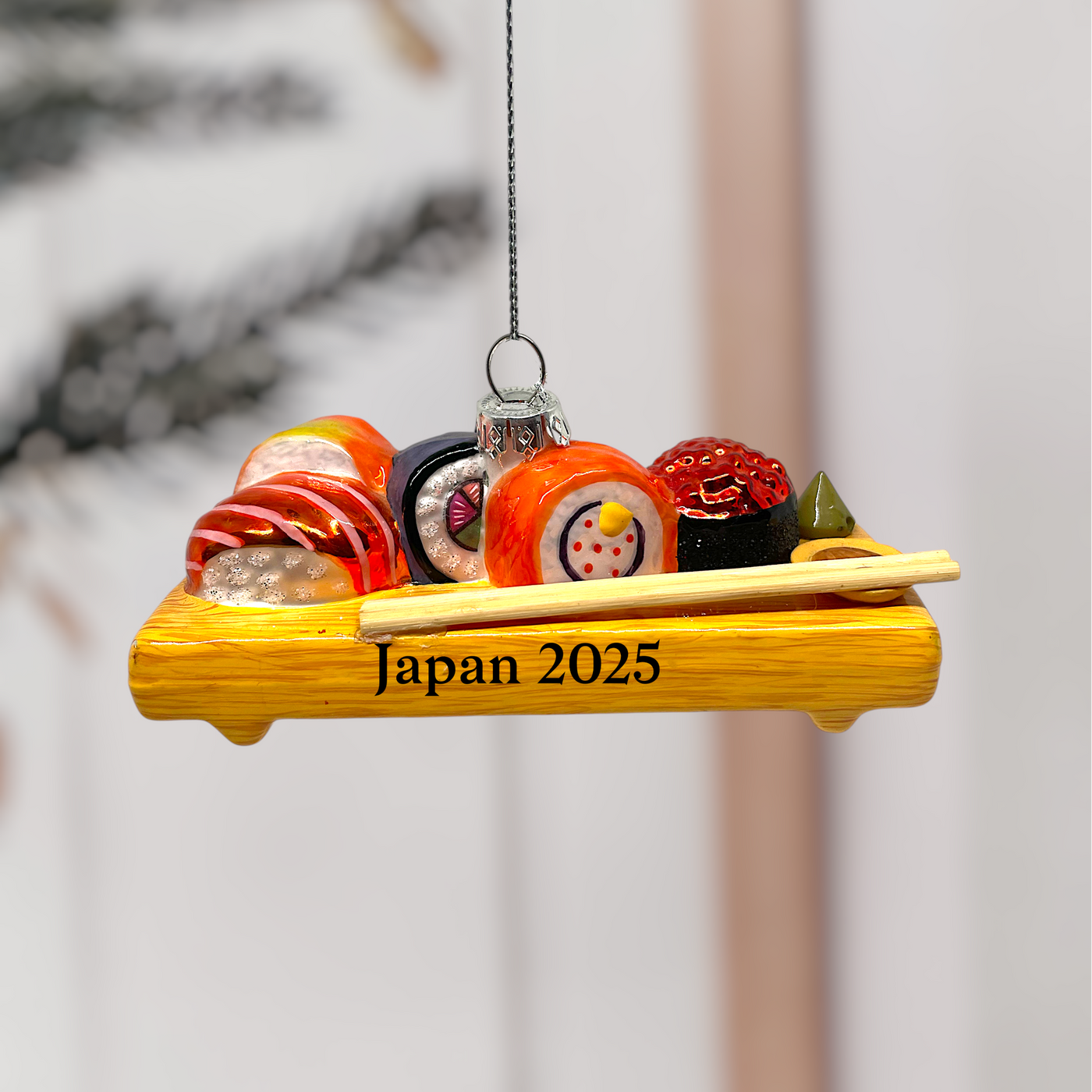 Personalized Sushi Tray Christmas Ornament