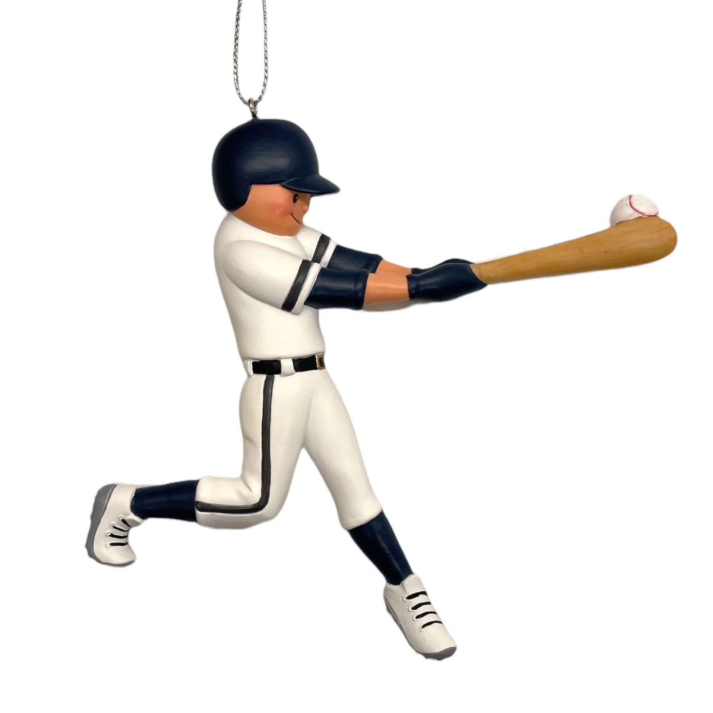 Personalized Baseball Player Ornament | Navy Uniform