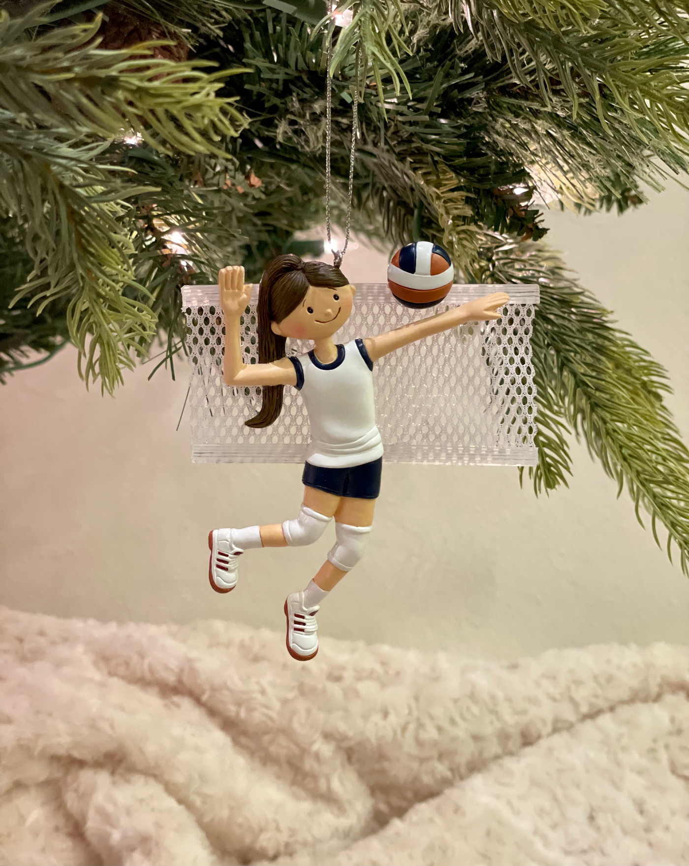 Personalized Volleyball Player Ornament