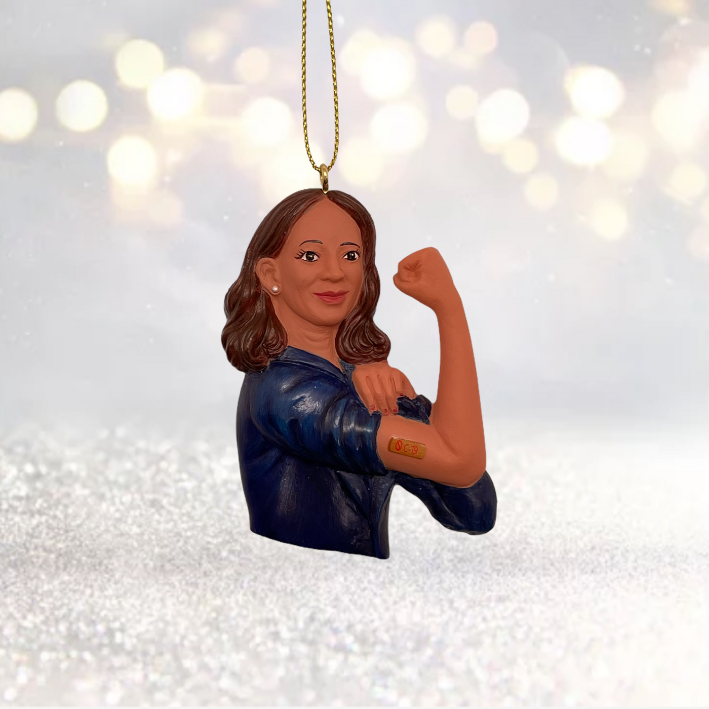 Kamala Harris Vaccine Ornament