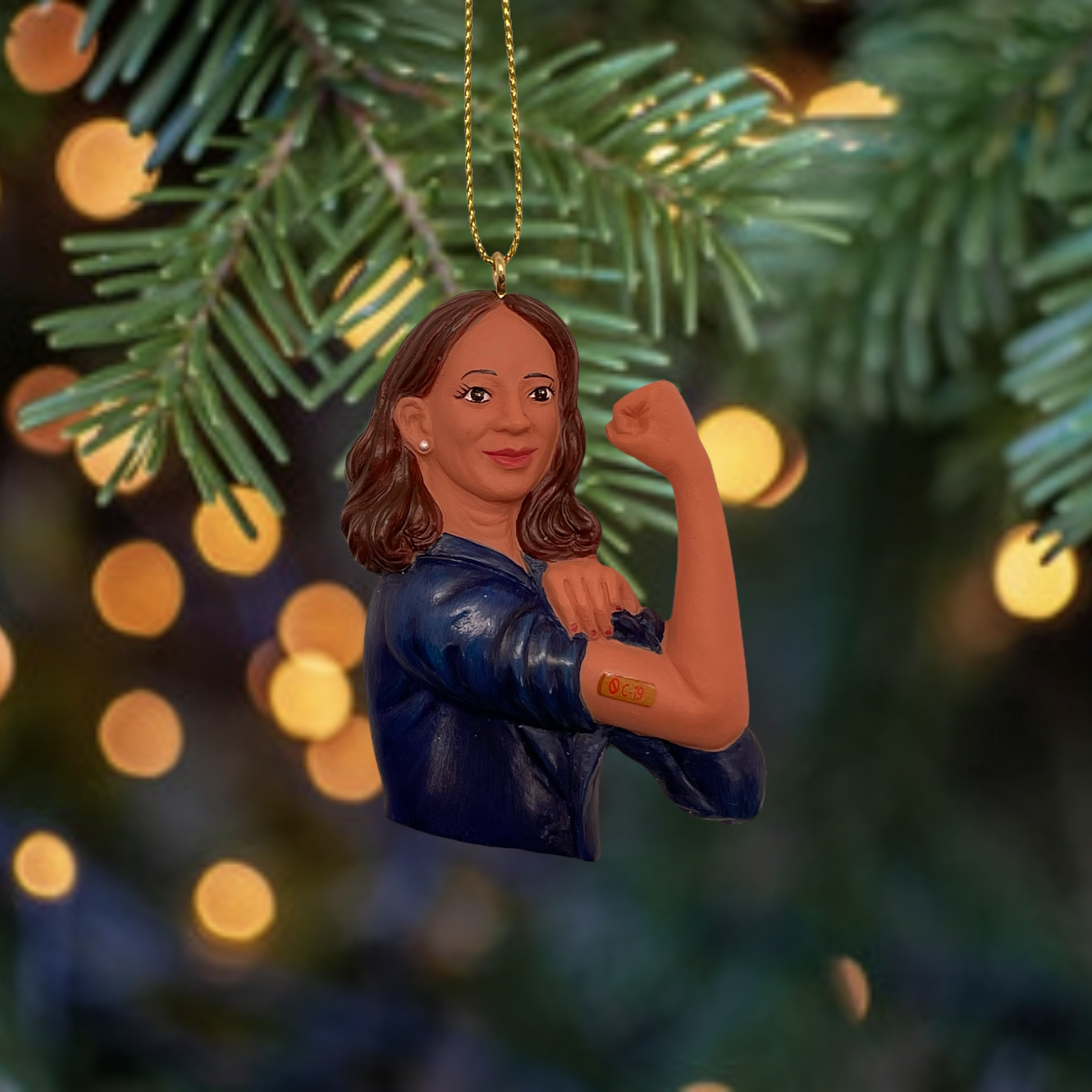 Kamala Harris Vaccine Ornament