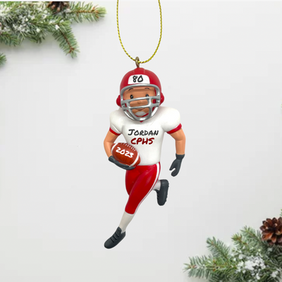 Football Player Ornament