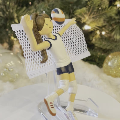 Personalized Volleyball Player Ornament